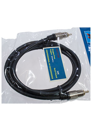 3-0313-1.5, ���� A/V 1-1 RCA �etal-gold, d=6 ��, 1.5 �