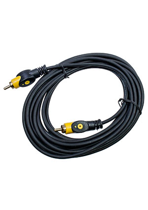 3-0329-5.0, ���� A/V 1-1 RCA plastic-gold, d=4 ��, 5.0 �