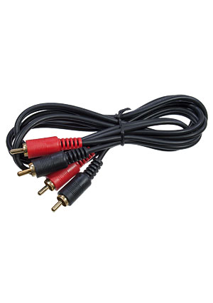 3-0174-1.5, ���� A/V 2-2 RCA plastic-gold, d=4 ��, 1.5 �