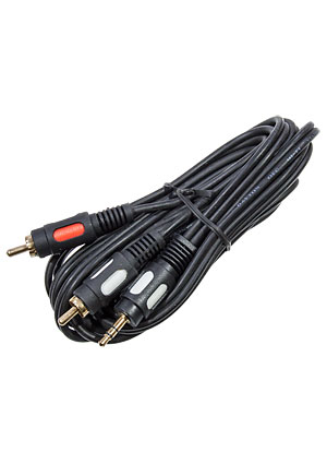 3-0299-3.0, ���� A/V �� 3.5 st-2 RCA plastic-gold, 3.0 �