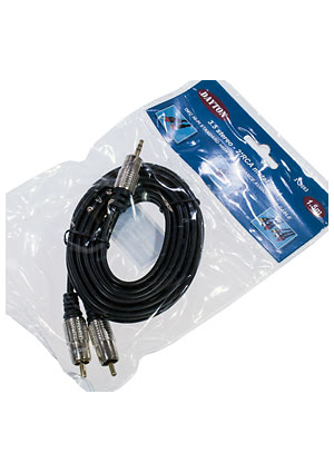 3-0293-1.5, ���� A/V �� 3.5 st-2 RCA �etal-gold, d=4*8 ��, 1.5 �