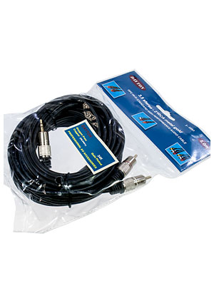 3-0293-5.0, ���� A/V �� 3.5 st-2 RCA �etal-gold, d=4*8 ��, 5.0 �