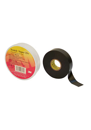 3M Scotch Super 33+ 19mm, изолента высшего класса, 19мм х 20м х 0,18мм клейкая лента, изолента