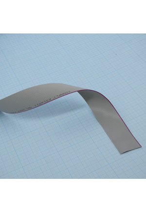 CONNFLY DS1057-24A282R, Шлейф FRC-24-30/1.27mm/30.5m/серый кабель плоский