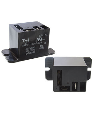 TTI TR91-110VAC-SC-A, реле 110/20A 240VAC реле автомобильные