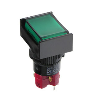 DECA D16LMT2-1ABHG, кнопка без фиксации с LED подсветкой 250В 5А кнопки с подсветкой