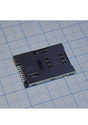 Molex 475530001, Sim card разъем держатели SIM карт и карт памяти