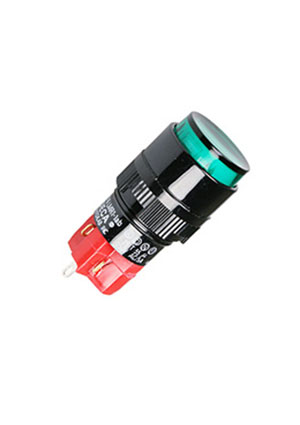 DECA D16LMR1-1ABOG, кнопка без фиксакции 250В/5А кнопки с подсветкой