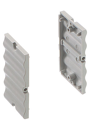 BOPLA 87303100, ARM 45/27 Крышки модульных профилей Alurail, RAL 7035 (2 шт в упак. + крепеж) корпуса Alurail