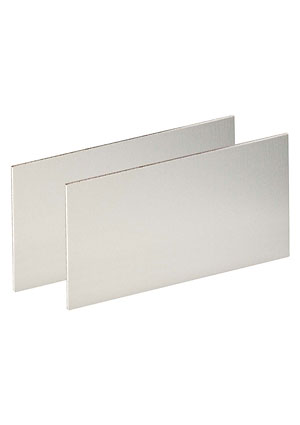 BOPLA 87410000, AR 105-1000 FP Передние платы корпуса Alurail, 2 mm, алюминий, прозрачно анодированный корпуса Alurail