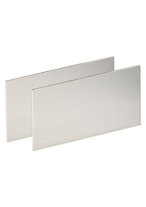 BOPLA 87410700, AR 105-70 FP Передние платы корпуса Alurail, 2 mm, алюминий, прозрачно анодированный корпуса Alurail