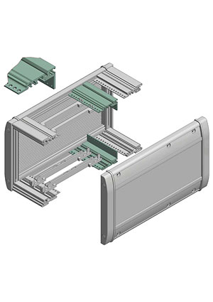 BOPLA 95304500, ITPR 004500 Задние профили L=431,8mm корпуса Intertego