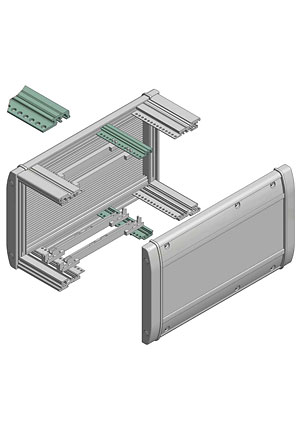 BOPLA 95400025, ITRP 002500 Фиксирующие профили L=218,44mm корпуса Intertego