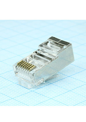 KLS KLS12-RJ45B-8P8C-2, RJ-45 вилка разъемы телефонные и сетевые
