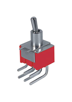 DAIER MTS-102-C3, тумблер ON-ON 3A 250В красный тумблеры