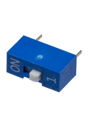 Gangyuan DS-01B-V, DIP переключатель 1 поз. (=SWD1-1 ВДМ1-1, KFC581GTP-4P, RS-01) DIP-переключатели