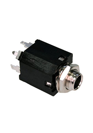 Rean NYS 232, Аудио гнездо 6.35мм стерео на плату вертикальное Аудио разъемы Jack