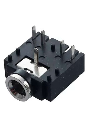 Китай PJ307, разьем на плату стерео 3.5мм 5 контактов ST-027N Аудио разъемы Jack