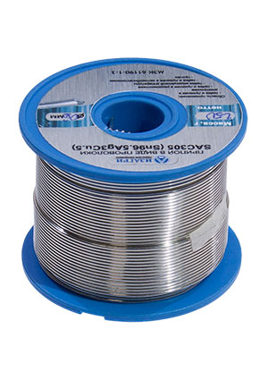 Изагри SAC305 ПРВ 0.8мм 500 г, Sn96,5Ag3Cu.5 бессвинцовый припой припой