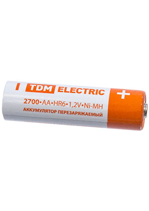 TDM Electric SQ1702-0072, Аккумулятор AA-2700 mAh Ni-MH BP-2 аккумуляторы
