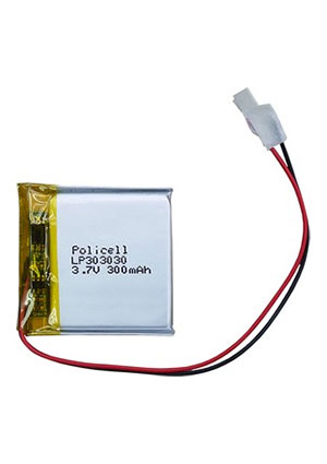 Китай LP303030-PCM, Аккумулятор литий-полимерный (Li-Pol) 300мАч 3.7В, с защитой, PoliCell аккумуляторы