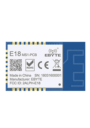 EBYTE E18-MS1-PCB, Модуль ZigBee, CC2530, 2.4GHz, UART, I/O, 0.2 км радиомодули