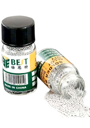 Китай Best-505 0.25mm, BGA паяльные шарики для реболлинга 25т.шт. Sn63Pb37 припой