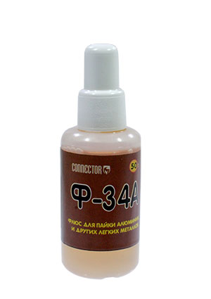 КОННЕКТОР ФЛЮС Ф-34А 50мл, срок годности до 01.02.2021 флюс и паста