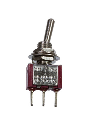 Daier MTS-103-A2-R, миниатюрный тумблер ON-OFF-ON, 3 контакта на плату, красный тумблеры