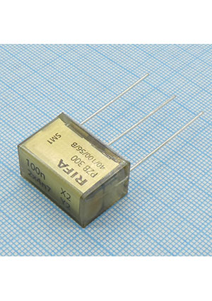 KEMET PZB300MC13R30, Radial, фильтр 1x0.1uF(X2) + 2x4700pF(2*Y2) 275VAC конденсаторы помехоподавляющие