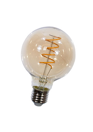 LED Fil Heliax Globe80 5.5W Dim 820 E27, ����� ������������, 5.5��, 2000K, E27