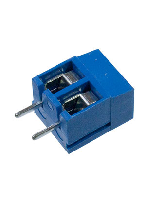 Goosvn GS003-5.0-02P-12-00A(H), клеммник винтовой 2 контакта 5мм (305-021-12, DG305-5.0-02P) клеммники винтовые