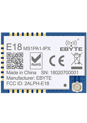 EBYTE E18-MS1PA1-IPX, модуль ZigBee, CC2530, 2.4GHz, I/O,  1 км радиомодули