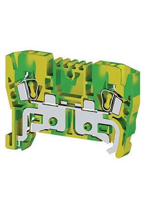 Klemsan YBK2,5T (земля), 336220 Клеммник пружинный 2,5 мм.кв. пружинные клеммы