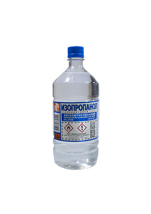 Изопропанол 1л, абсолютированный -99,7 % , бутылка ПЭТ , ГОСТ 9805-84.