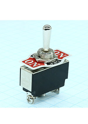 Jietong Switch KN3(B)-103AA-A3, Тумблер ON-OFF-ON (15A 250VAC) SPST 3P тумблеры