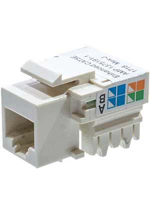 CommScope 375191-1, Keystone гнездо 8P8C RJ45 cat5e разъемы телефонные и сетевые