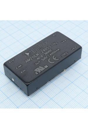 AM20EW-2405S-NZ, DC/DC, 20��, ���� 9:36�, ����� 5�/4�, �������� 1500� DC, ��� 90%, ������������ ����
