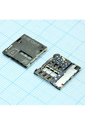 TE Connectivity 2174803-2, Micro SIM держатель держатели SIM карт и карт памяти