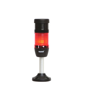 EMAS IK51L024ZM03, Сигнальная колонна 50 мм, красная, 24 В, светодиод LED, алюм.патрубок 100 мм, зуммер оповещатели световые