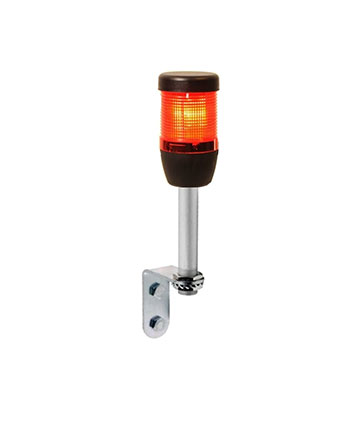 EMAS IK51L220XD01, Сигнальная колонна 50 мм, красная, 24 В, светодиод LED алюм.настенное соединение 100мм оповещатели световые
