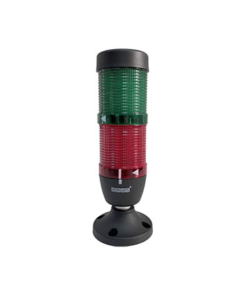 EMAS IK52L024XM02, Сигнальная колонна 50 мм, красная, зеленая 24 В, светодиод LED, алюм.патрубок 20 мм оповещатели световые