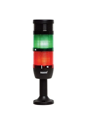 EMAS IK72L024ZM01, Сигнальная колонна 70 мм, красная,зеленая, светодиод (24VDC) + зуммер 90 дБ оповещатели световые