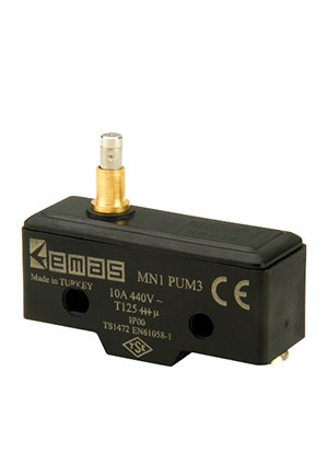 EMAS MN1PUM3, Мини-выключатель микропереключатели