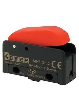 EMAS MN2TIP12, Мини-выключатель с клавишей (1ПК) MN2TIP12 микропереключатели