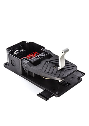 EMAS PDKS11VX20, Педаль с защитной крышкой, 2 скорости 2x(1НО+1НЗ)+(1НО+1НЗ) педали, выключатели ножные