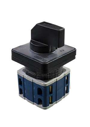 EMAS PSA025KD234S, Переключатель полюсов реверс. двухфазный (1-0-2) 25А переключатели кулачковые