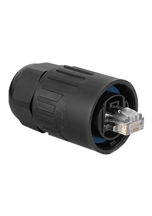 Китай YT-RJ45 plug, 8P8C герметичная вилка RJ45 на провод Cat.5e IP67 разъемы телефонные и сетевые