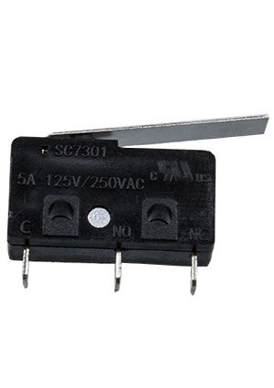 КИТАЙ SC7301-A1, микропереключатель 3 контакта 250В 5А (JQ), пластина 23мм микропереключатели