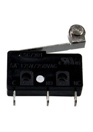 КИТАЙ SC7301-B, микропереключатель 3 контакта 250В 5А (JQ), пластина с роликом микропереключатели